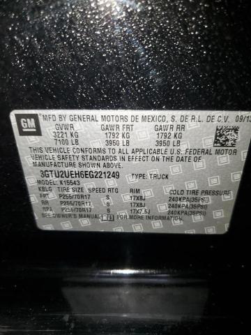 3GTU2UEH6EG221249 GMC Sierra K1500 Sle