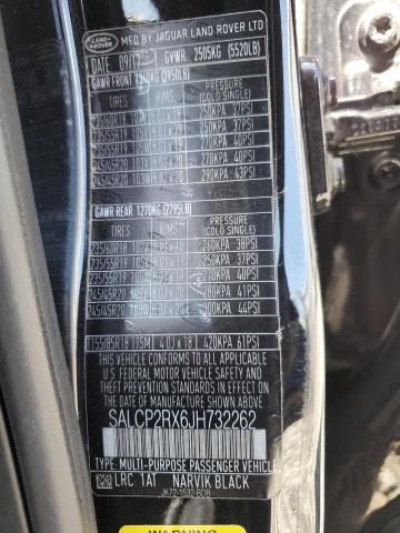 SALCP2RX6JH732262 Land Rover Discovery Sport Se