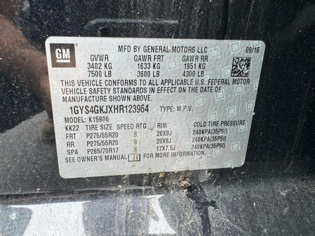 1GYS4GKJXHR123964 Cadillac ESCALADE ESV