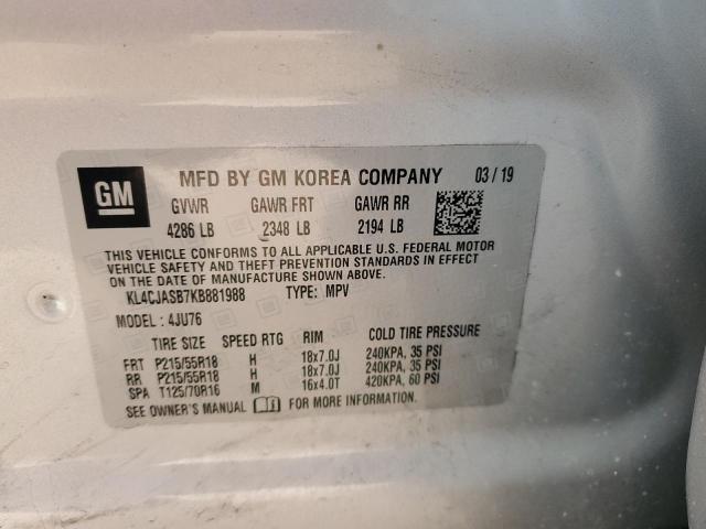 KL4CJASB7KB881988 Buick Encore Preferred