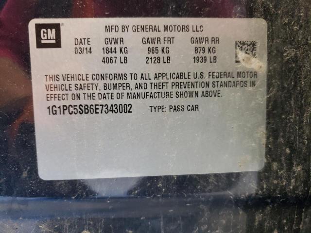 1G1PC5SB6E7343002 Chevrolet CRUZE LT
