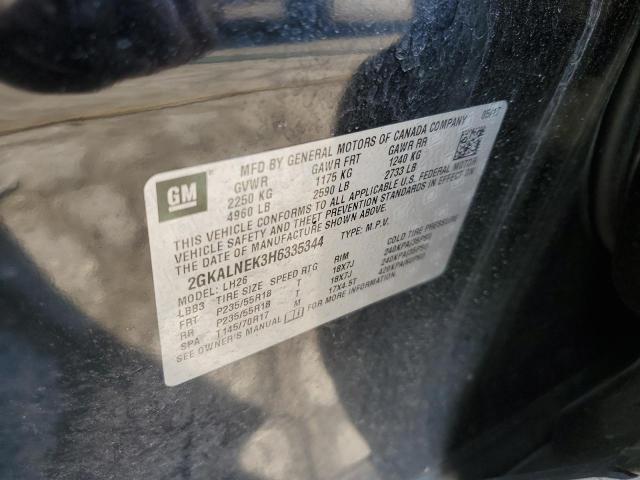 2GKALNEK3H6335344 GMC Terrain Sle