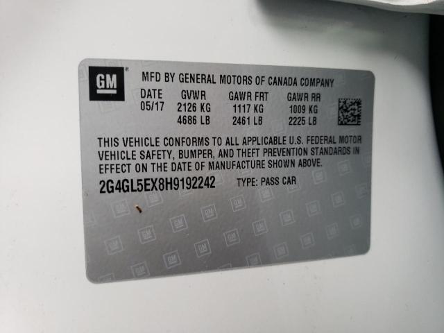 2G4GL5EX8H9192242 Buick Regal Sport Touring