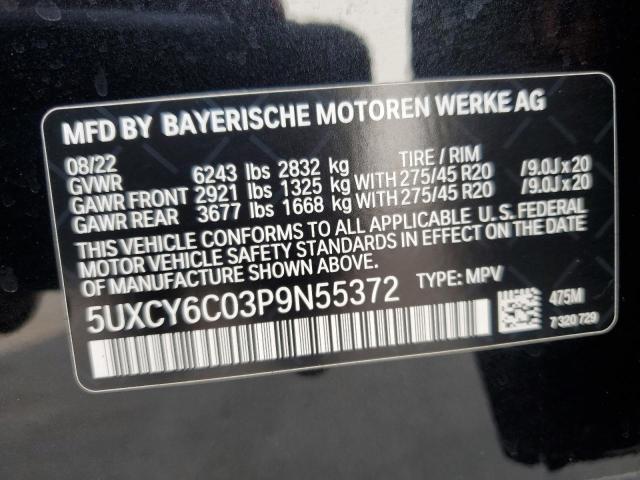 5UXCY6C03P9N55372 BMW X6 Xdrive40i