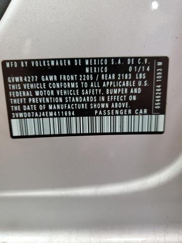 3VWD07AJ4EM411694 Volkswagen JETTA SE