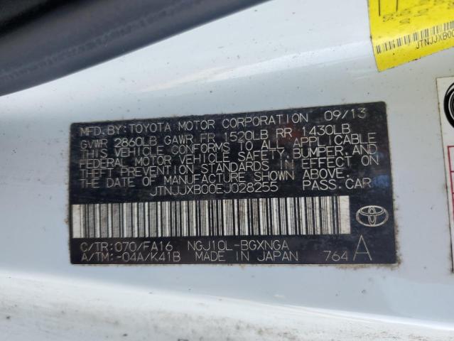 JTNJJXB00EJ028255 Toyota SCION IQ