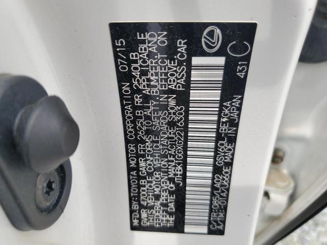 JTHBK1GGXG2216303 Lexus ES 350