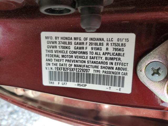 19XFB2F5XFE229207 Honda Civic Lx