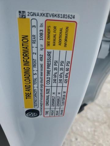 2GNAXKEV6K6181624 Chevrolet EQUINOX LT