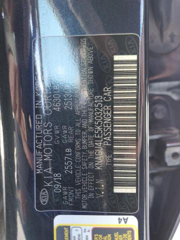 KNAGU4LE5K5032513 KIA OPTIMA HYBRID