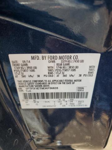 1FTFX1ET9EKF56835 Ford F150 Super Cab