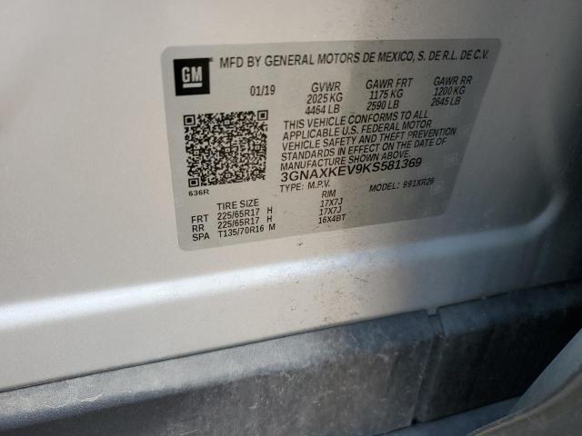 3GNAXKEV9KS581369 Chevrolet EQUINOX LT