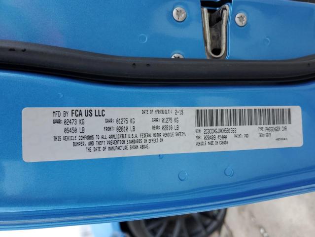 2C3CDXGJXKH591563 Dodge Charger Scat Pack