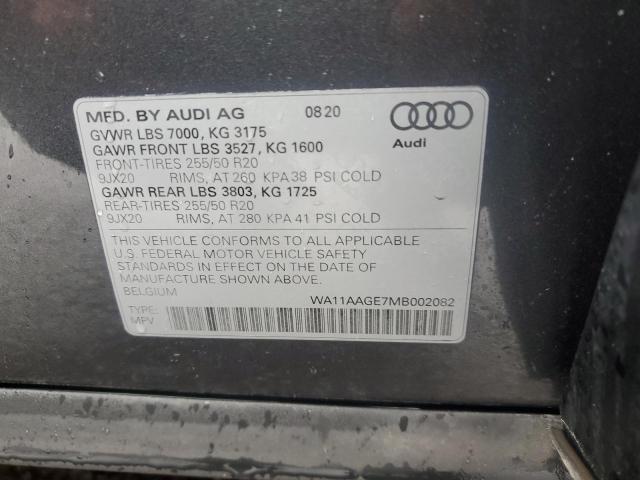 WA11AAGE7MB002082 Audi E-tron Sportback Premium