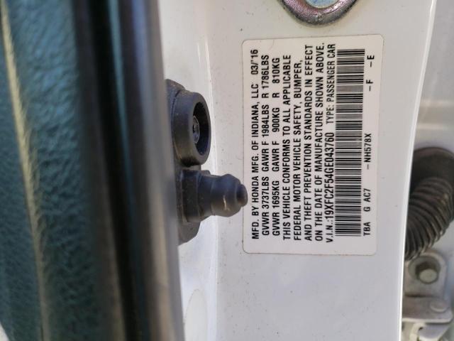 19XFC2F54GE043760 Honda Civic Lx