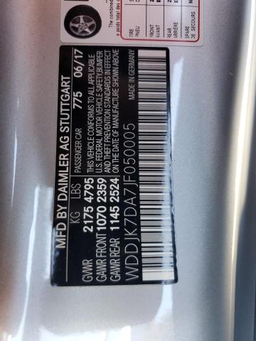 WDDJK7DA7JF050005 Mercedes-Benz SL 550