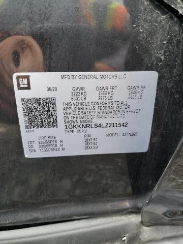 1GKKNRLS4LZ211542 GMC ACADIA SLE