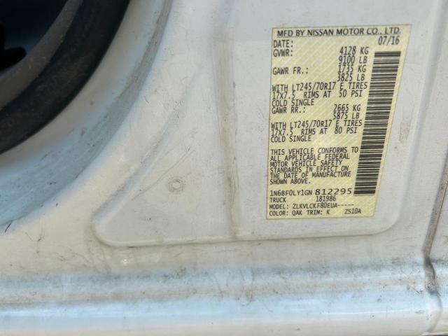 1N6BF0LY1GN812295 Nissan NV 2500 S