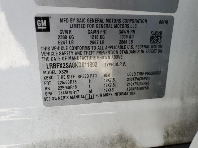 LRBFX2SA8KD011393 Buick Envision Essence