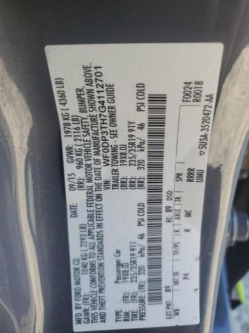 WF0DP3TH7G4112701 Ford FOCUS RS