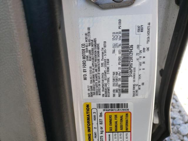 3FA6P0H72JR129436 Ford FUSION SE