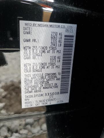 5N1DL1FS1RC335038 Infiniti QX60 LUXE