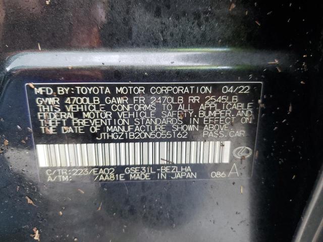 JTHGZ1B20N5055162 Lexus Is 350 F-sport