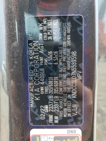 KNDCC3LD7N5539598 KIA Niro Ex Premium