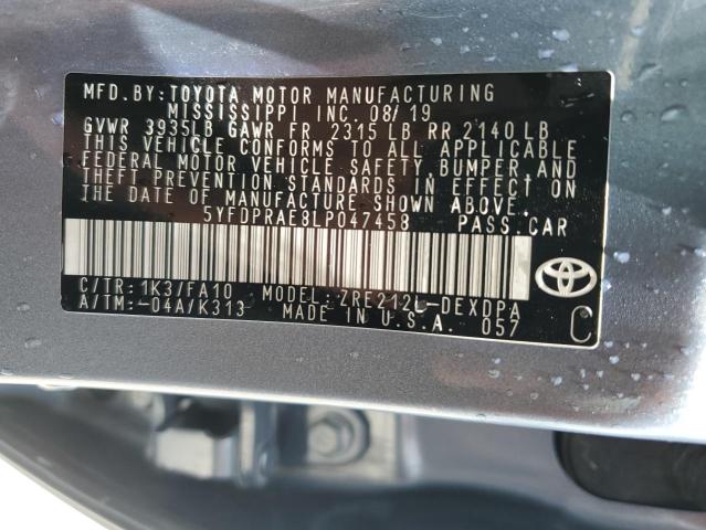 5YFDPRAE8LP047458 Toyota COROLLA L