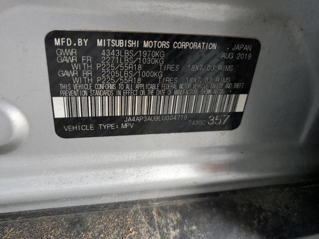 JA4AP3AU9LU004719 Mitsubishi Outlander Sport Es