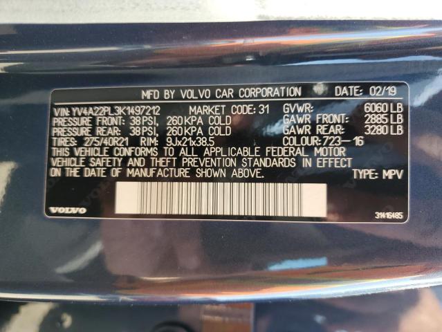 YV4A22PL3K1497212 Volvo XC90 T6 IN
