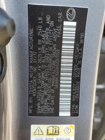 58ABK1GG9HU051159 Lexus ES 350