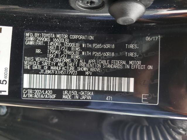 JTJBM7FX1H5177923 Lexus GX 460
