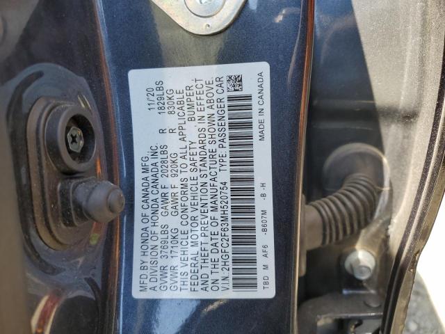 2HGFC2F63MH520754 Honda Civic Lx