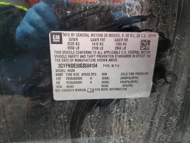 3GYFNDE30GS504194 Cadillac Srx Premium Collection