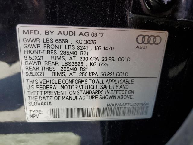 WA1VAAF71JD011994 Audi Q7 Prestige