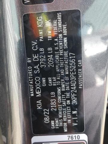 3KPF24AD3PE525617 KIA FORTE LX