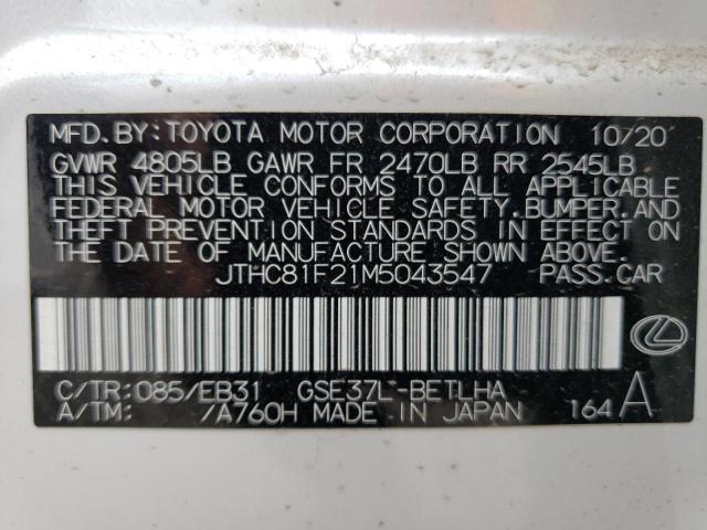 JTHC81F21M5043547 Lexus IS 300
