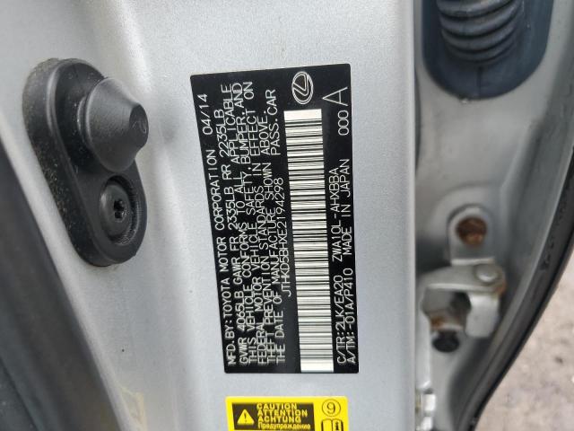JTHKD5BHXE2194298 Lexus CT 200