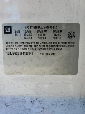 1G1JG6SB1F4126041 Chevrolet Sonic Rs