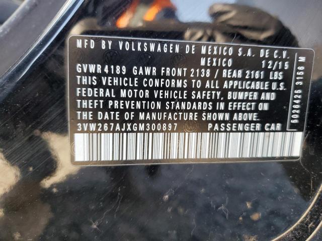 3VW267AJXGM300897 Volkswagen 2016