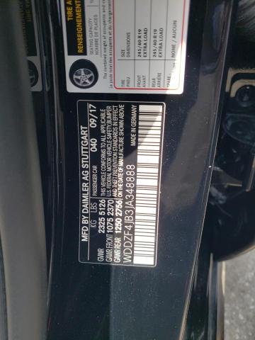 WDDZF4JB3JA348888 Mercedes-Benz E 300