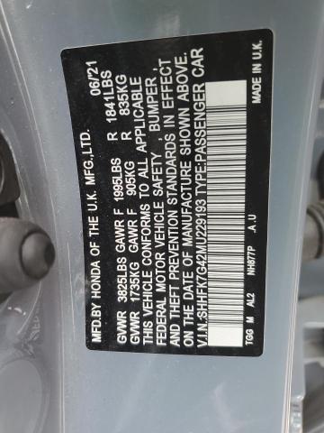 SHHFK7G42MU229193 Honda Civic Sport