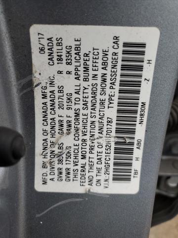 2HGFC1E52HH701787 Honda CIVIC SI
