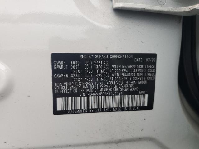 4S4WMARD2N3454424 Subaru Ascent Touring