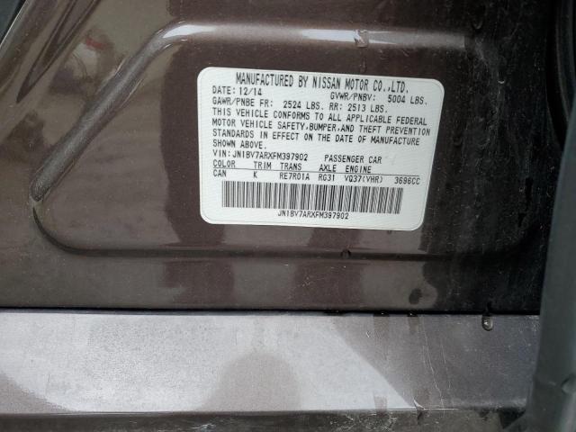 JN1BV7ARXFM397902 Infiniti Q50 BASE