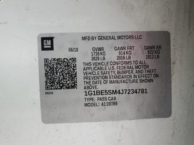 1G1BE5SM4J7234781 Chevrolet CRUZE LT