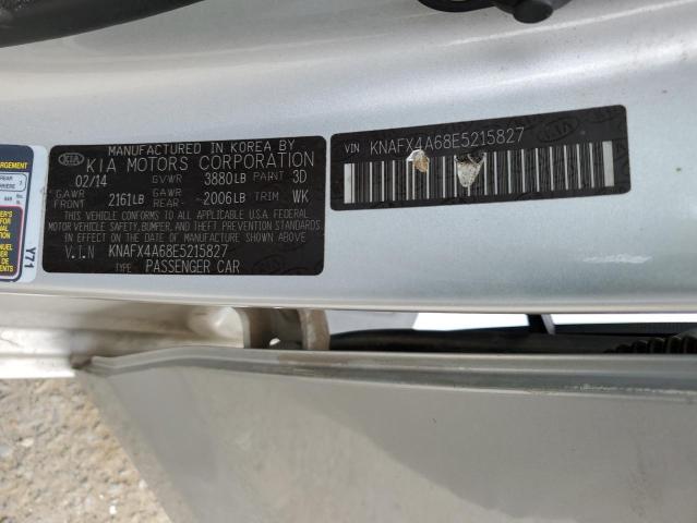 KNAFX4A68E5215827 KIA FORTE LX