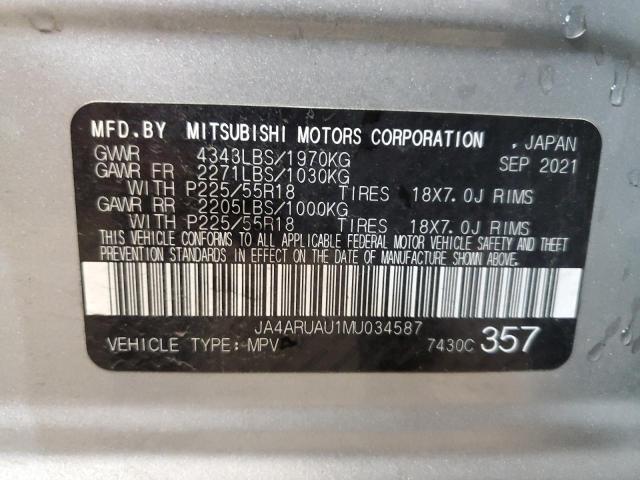 JA4ARUAU1MU034587 Mitsubishi Outlander Sport Es