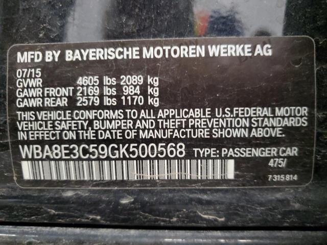 WBA8E3C59GK500568 BMW 328 Xi Sulev